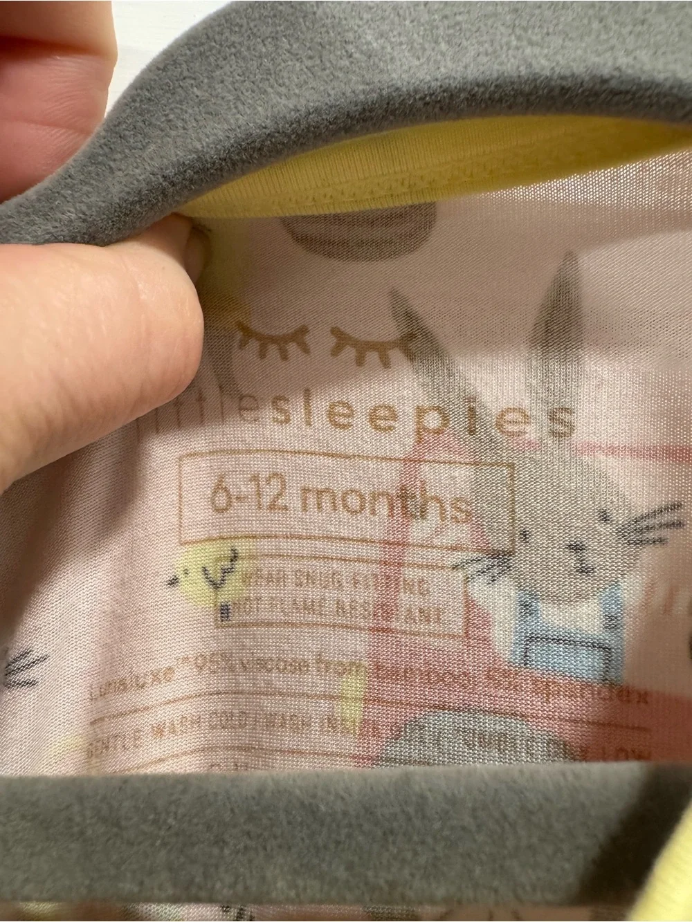 Little Sleepies Bamboo convertible sleeper pink hop to it‎ 6-12M Easter Bunny